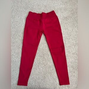 Women's Red Leggings